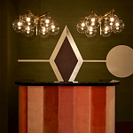 Обои ручная роспись Chez Nina by India Mahdavi Standard colourway on Perfect Green slub silk варинант исполнения - 3 | Loft Concept в Нижнем Новгороде