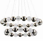 Светодиодная двухъярусная кольцевая люстра Crystal Globule Chandelier Gold варинант исполнения - 1 | Loft Concept в Нижнем Новгороде