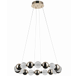 Светодиодная кольцевая люстра Crystal Globule Chrome Chandelier Gold варинант исполнения - 2 | Loft Concept в Нижнем Новгороде