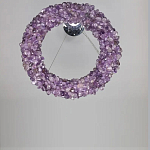 Люстра кргулая из фиолетового хрустального камня Purple Diamond варинант исполнения - 1 | Loft Concept в Нижнем Новгороде