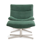 Кресло вращающееся с подставкой для ног зеленое Verdante варинант исполнения - 2 | Loft Concept в Нижнем Новгороде