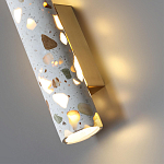Бра с цилиндрическим белым бетонным плафоном Terrazzo Light варинант исполнения - 4 | Loft Concept в Нижнем Новгороде