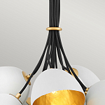 Люстра с 15-ю белыми  плафонами с золотой внутренней поверхностью Hinkley варинант исполнения - 9 | Loft Concept в Нижнем Новгороде