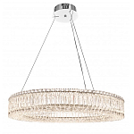 Люстра подвесная круглая из прозрачного хрусталя с корпусом из металла цвета хром Selfsufficient варинант исполнения - 4 | Loft Concept в Нижнем Новгороде