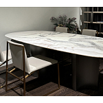 Стол обеденный мраморный с колоннами Marble Column Table варинант исполнения - 4 | Loft Concept в Нижнем Новгороде