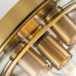 Потолочный светильник для ванных комнат с круглым стеклянным плафоном и тремя лампами Quoizel варинант исполнения - 4 | Loft Concept в Нижнем Новгороде