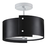 Потолочный светильник круглый светодиодный Semicircular White Panels чёрный варинант исполнения - 3 | Loft Concept в Нижнем Новгороде