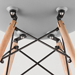 Пластиковый стул на ножках из массива бука Eames Mint варинант исполнения - 8 | Loft Concept в Нижнем Новгороде