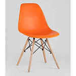 Пластиковый стул на ножках из массива бука Eames Orange варинант исполнения - 1 | Loft Concept в Нижнем Новгороде