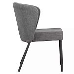 Стул серый с широкой закругленной спинкой Chair Gray Attractive варинант исполнения - 2 | Loft Concept в Нижнем Новгороде