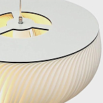 Подвесной светильник с белыми изящными декоративными лепестками Volumetric Petal Lamp варинант исполнения - 9 | Loft Concept в Нижнем Новгороде