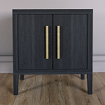 Тумбочка Primo с дверцами шпон Черный дуб варинант исполнения - 2 | Loft Concept в Нижнем Новгороде