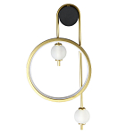 Бра с круглой рамкой и стеклянными белыми шарами B.LUX C Ball варинант исполнения - 1 | Loft Concept в Нижнем Новгороде