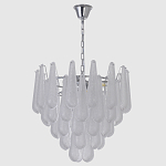 Люстра с подвесками из рифленного стекла в форме капель Textured Glass Chandelier варинант исполнения - 2 | Loft Concept в Нижнем Новгороде