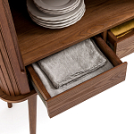 Буфет с двумя раздвижными дверцами Toinette Brown Wooden Cupboard варинант исполнения - 5 | Loft Concept в Нижнем Новгороде