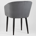 Мягкое кресло на металлических ножках Shaggy Dark Grey варинант исполнения - 4 | Loft Concept в Нижнем Новгороде