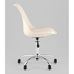 Офисный стул на металлическом основании EGGERY Beige пластик варинант исполнения - 4 | Loft Concept в Нижнем Новгороде