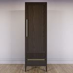 Узкий Шкаф Primo с 2 выдвижными ящиками Темный орех варинант исполнения - 2 | Loft Concept в Нижнем Новгороде