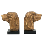 Держатель для книг с бронзовыми фигурками головы собаки Dog Elegance  варинант исполнения - 1 | Loft Concept в Нижнем Новгороде
