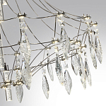 Люстра подвесная из металла с хрустальными прозрачными подвесками Quasar 81 варинант исполнения - 13 | Loft Concept в Нижнем Новгороде