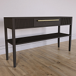 Дизайнерская Консоль с полкой и ящиком Primo Темный орех варинант исполнения - 2 | Loft Concept в Нижнем Новгороде