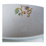 Ваза высокая из фарфора на бронзовом основании Turquoise Blooming Garden варинант исполнения - 3 | Loft Concept в Нижнем Новгороде