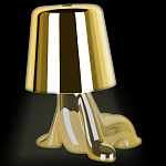 Настольная лампа фигурная цвета золото с гладким абажуром Высота 16 см Sophia варинант исполнения - 7 | Loft Concept в Нижнем Новгороде