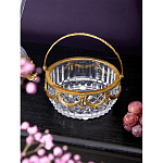 Корзиночка из прозрачного стекла с бронзовой ручкой Eden Garden варинант исполнения - 3 | Loft Concept в Нижнем Новгороде