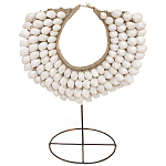 Этническое ожерелье из ракушек на подставке White Shells Necklace варинант исполнения - 1 | Loft Concept в Нижнем Новгороде
