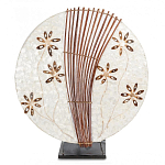 Настольная лампа из перламутра и дерева на подставке Indonesian Shell Flower варинант исполнения - 3 | Loft Concept в Нижнем Новгороде