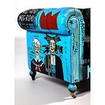 Кресло "Баския и Уорхол" Basquiat Warhol graffiti chair натуральная кожа варинант исполнения - 4 | Loft Concept в Нижнем Новгороде