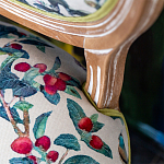 Стул из массива бука бежевый с изображением птиц и цветов Beige Green Chinoiserie Rose Garden Chair варинант исполнения - 4 | Loft Concept в Нижнем Новгороде