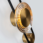 Бра со стеклянными плафонами в форме дисков Savio Brown Glass Disc Light варинант исполнения - 3 | Loft Concept в Нижнем Новгороде