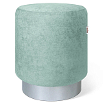 Пуф мятный велюр на металлическом основании Golden Belt варинант исполнения - 1 | Loft Concept в Нижнем Новгороде