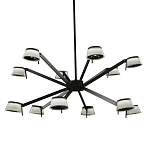 Люстра черного цвета на штанге Noir Supernova варинант исполнения - 1 | Loft Concept в Нижнем Новгороде