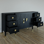 Большой Комод-буфет Elsa Dreams Black с ящиками варинант исполнения - 6 | Loft Concept в Нижнем Новгороде