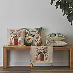 Подушка с цветочным принтом Blooming Elegance Rose варинант исполнения - 5 | Loft Concept в Нижнем Новгороде