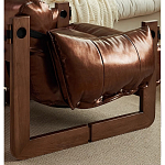 Кресло-диван кожаное на деревянном каркасе Medieval Furniture варинант исполнения - 6 | Loft Concept в Нижнем Новгороде