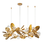 Люстра на ветвистом каркасе с листьями Golden Wreath варинант исполнения - 1 | Loft Concept в Нижнем Новгороде