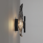 Бра с волнообразным стеклянным плафоном и вставкой из мрамора Liquid Stone варинант исполнения - 12 | Loft Concept в Нижнем Новгороде