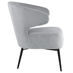 Современное мягкое кресло на металлических ножках Rakush Grey варинант исполнения - 5 | Loft Concept в Нижнем Новгороде