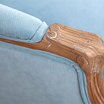 Кресло Ava Classical Armchair light blue velour варинант исполнения - 5 | Loft Concept в Нижнем Новгороде