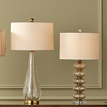 Настольная лампа с фактурным стеклянным корпусом Glamorous Pommel варинант исполнения - 4 | Loft Concept в Нижнем Новгороде