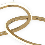 Люстра подвесная с 4-мя асимметричными кольцами золотого цвета Ring Horizontal варинант исполнения - 2 | Loft Concept в Нижнем Новгороде