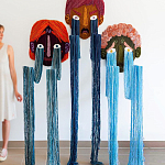 Вязаный Арт-Объект на стену из трех элементов Triptych варинант исполнения - 2 | Loft Concept в Нижнем Новгороде