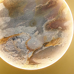 Бра в форме диска цвета латунь Brass Borders варинант исполнения - 2 | Loft Concept в Нижнем Новгороде