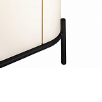 ТВ-тумба белая с чёрной столешницей с 2-мя дверками и ящиком San Marco варинант исполнения - 6 | Loft Concept в Нижнем Новгороде