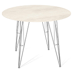 Стол обеденный с круглой столешницей из керамики на четырех ножках Sand Ceramics варинант исполнения - 1 | Loft Concept в Нижнем Новгороде