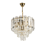 Люстра многоярусная с овальными прозрачными подвесками 36 см Harmonica варинант исполнения - 2 | Loft Concept в Нижнем Новгороде