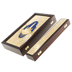 Нарды настольные из натурального камня лазурит и долерит Backgammon from Stone варинант исполнения - 15 | Loft Concept в Нижнем Новгороде